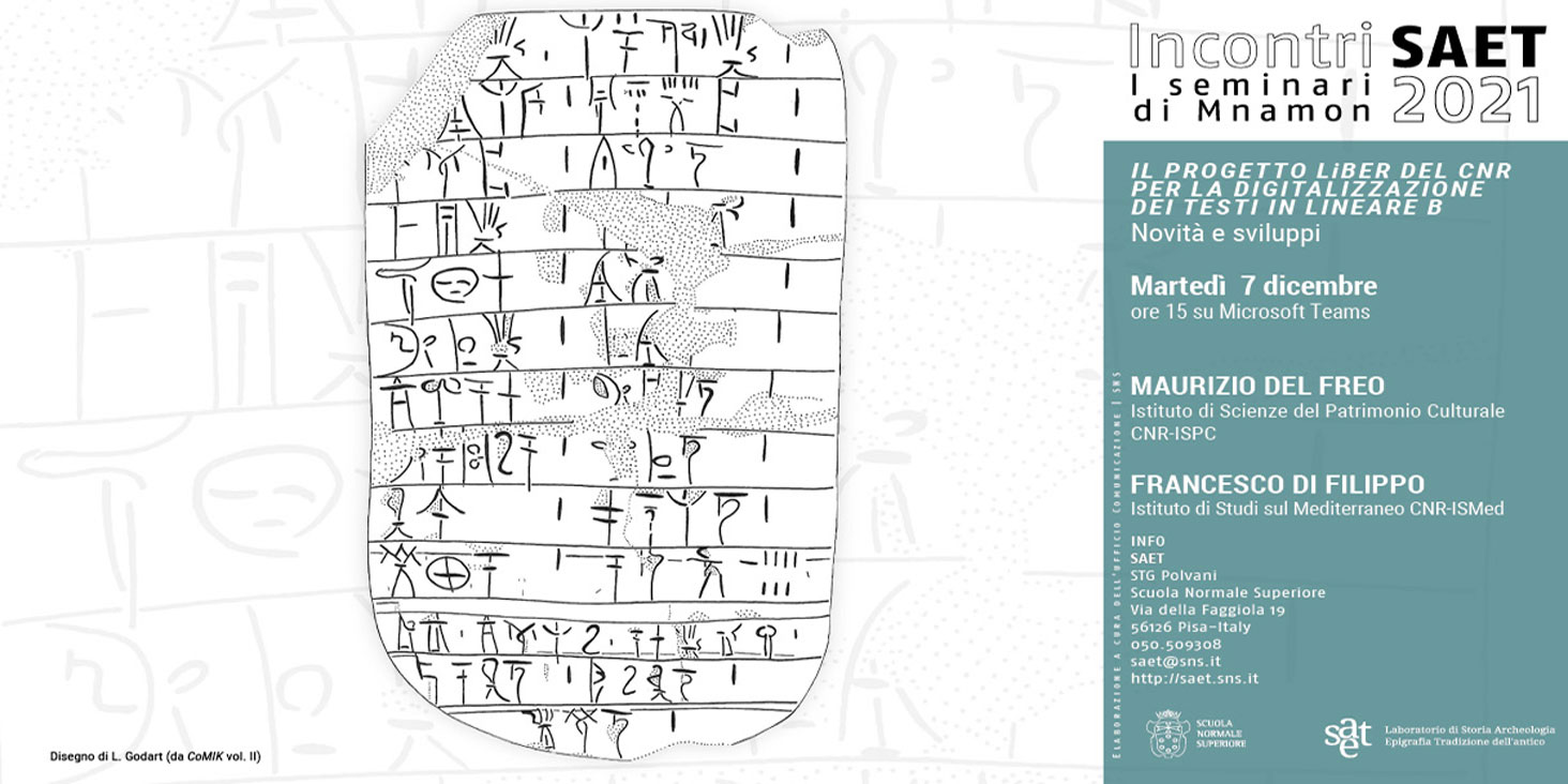 Il progetto LiBER del CNR per la digitalizzazione dei testi in lineare B: novità e sviluppi