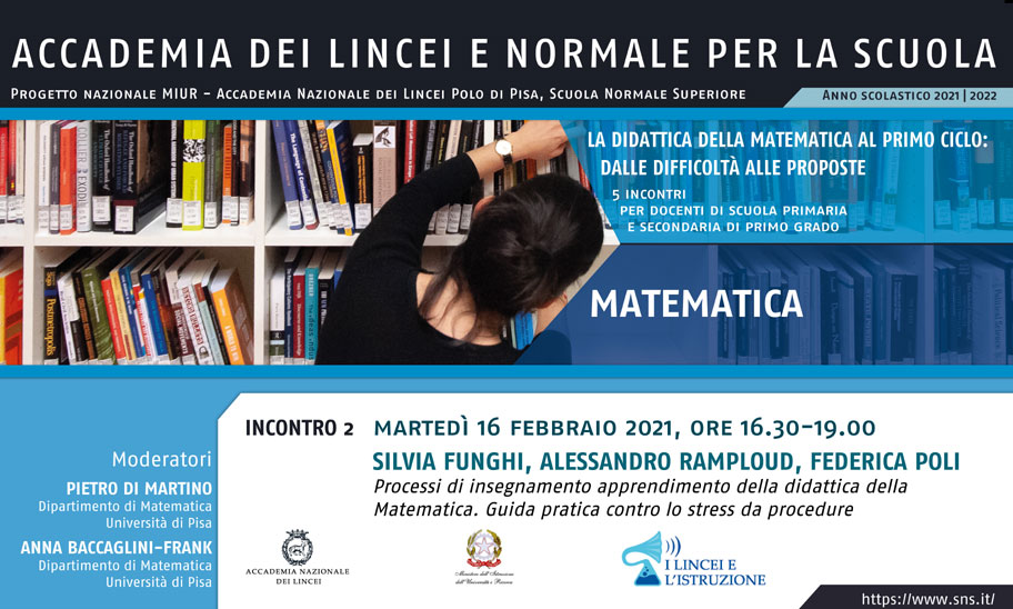 Image for II Incontro del corso "Matematica - primo ciclo - La didattica della matematica al primo ciclo: dalle difficoltà alle proposte"