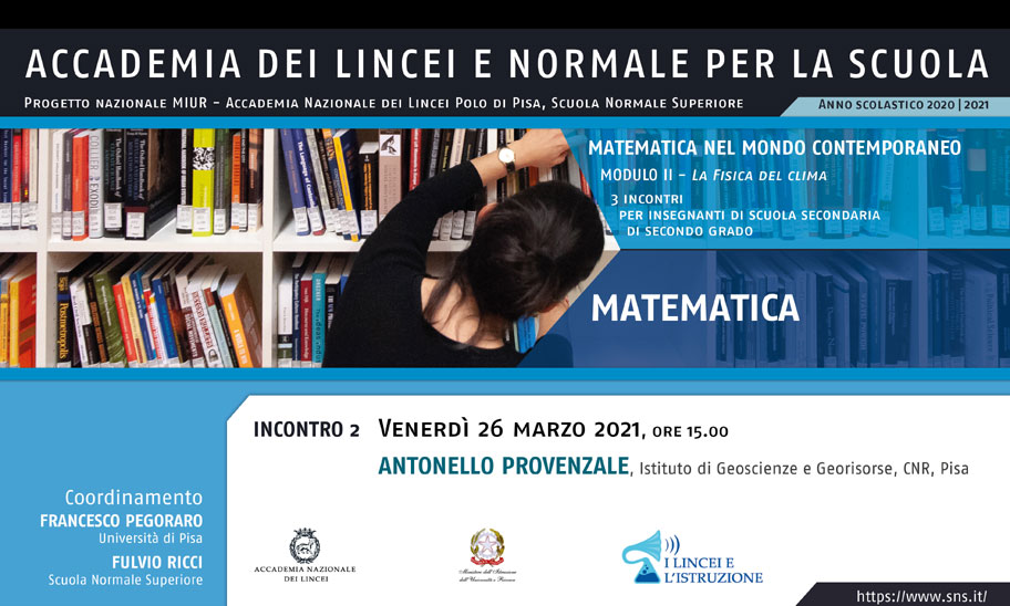 Image for II Incontro del corso "Matematica - secondo ciclo" - Modulo "La Fisica del clima"