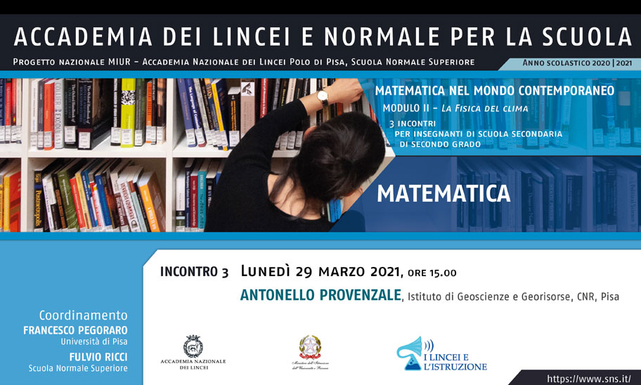 Image for III Incontro del corso "Matematica - secondo ciclo" - Modulo "La Fisica del clima"