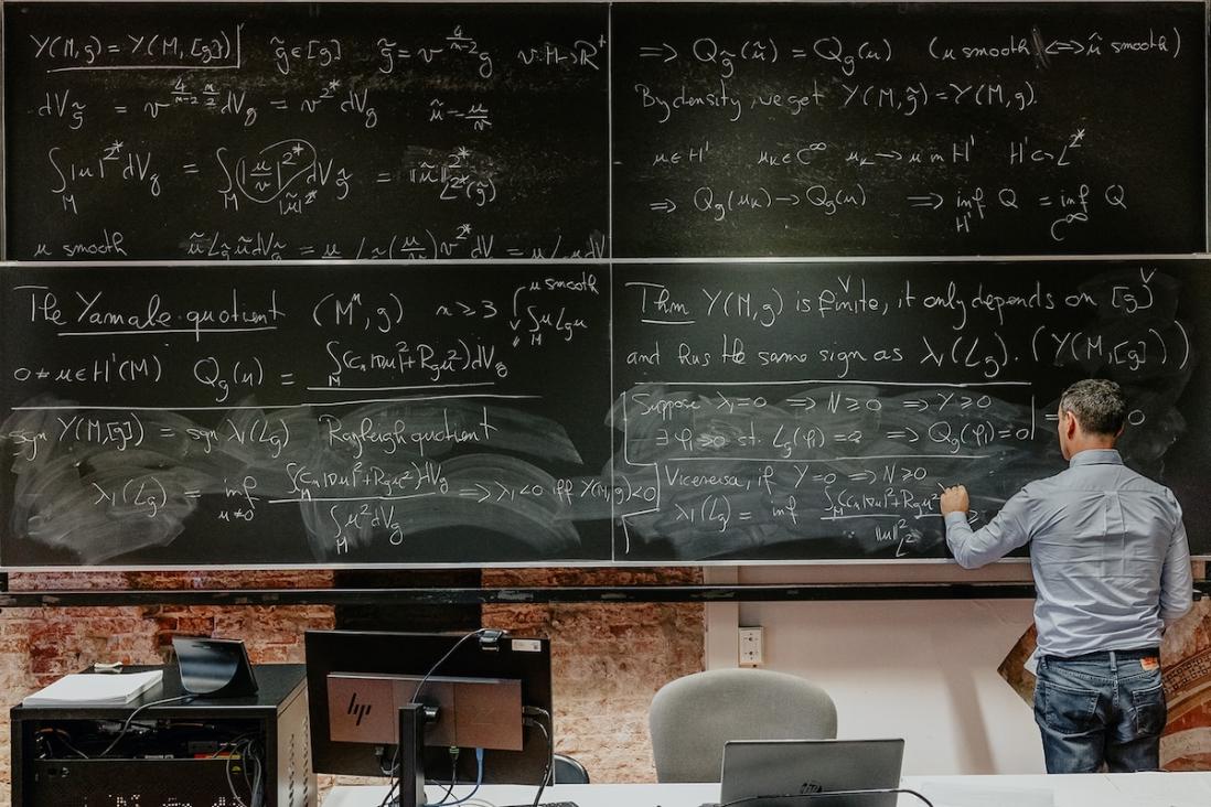 lezione di matematica alla Scuola Normale Superiore