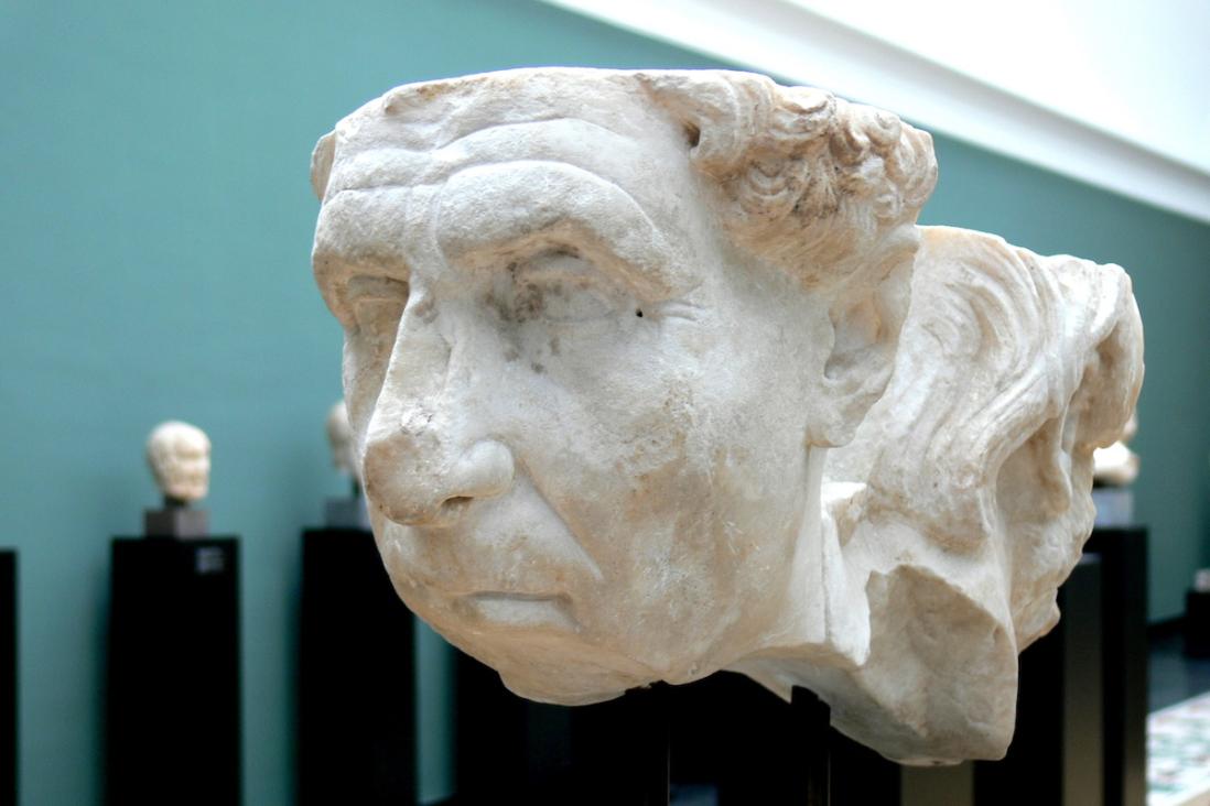 Ny Carlsberg Glyptotek, Copenhagen. Double herm with the portrait of the Roman poets Virgil and Ennius, CC BY-SA 3.0 via Wikicommons