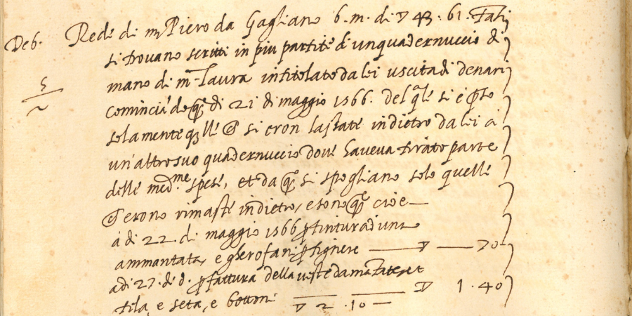 immagine di manoscritto dell'Archivio Salviati SNS
