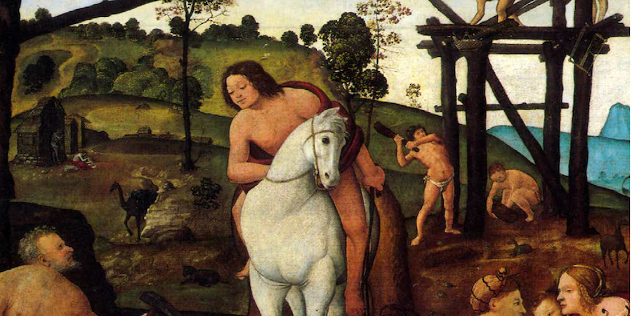 Image: Piero di Cosimo, 1490 ca., Vulcan and Aeolus; temper and oil on canvas; Ottawa, National Gallery of Canada - CC Wikimedia Commons