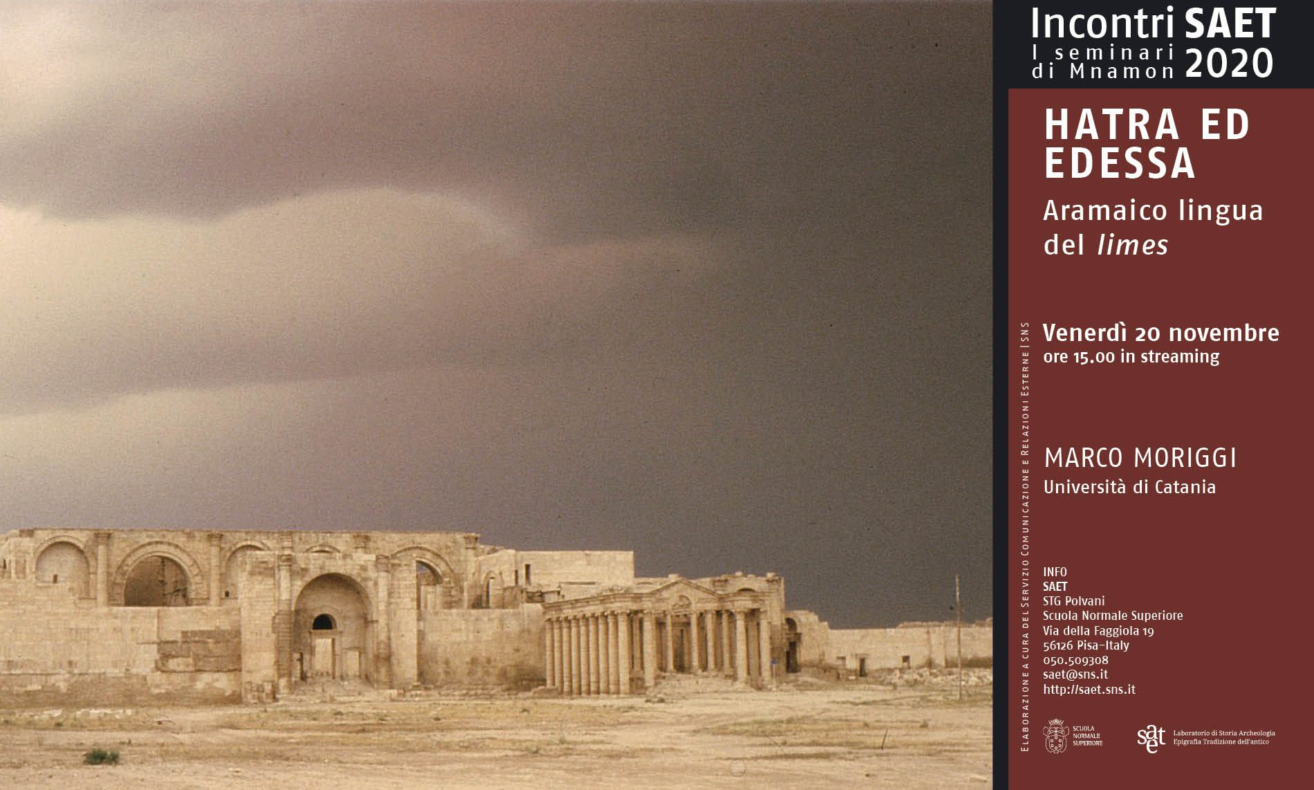 Image for Hatra ed Edessa. Aramaico lingua del "limes"