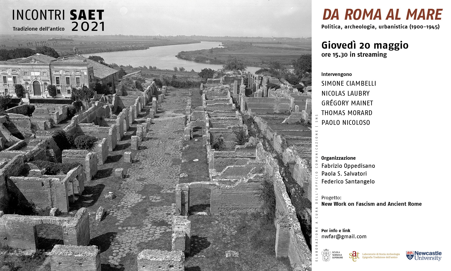Image for Da Roma al mare - Politica, archeologia, urbanistica (1900-1945)