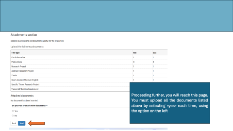 Image to upload the required documents
