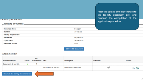 Image to redirection to the application procedure
