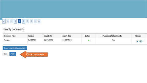 Image to redirection to the application procedure